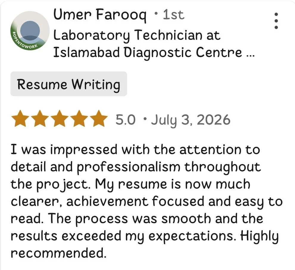 Client review screenshot