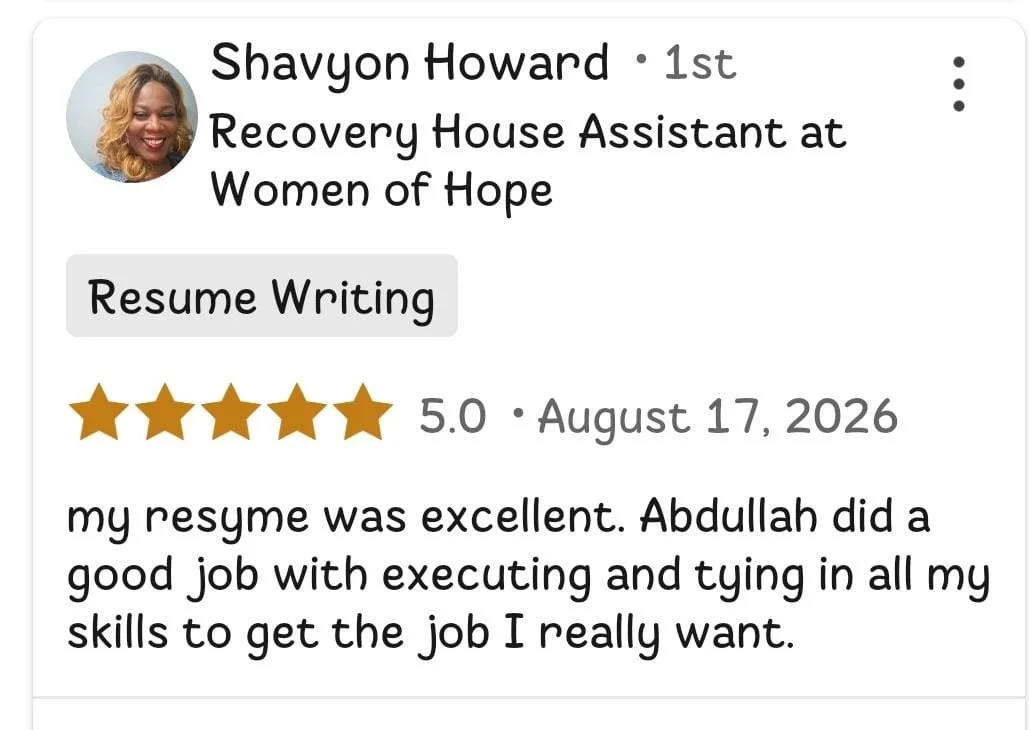Client review screenshot